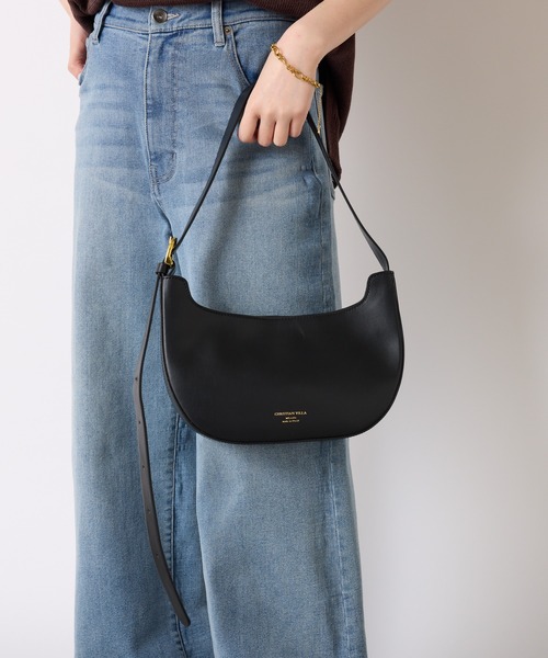 CHRISTIAN VILLA（クリスチャンヴィラ）の「CHRISTIAN VILLA/ワンハンドルバッグ（ショルダーバッグ・レディース・ブラック・FREE）」の5枚目の写真