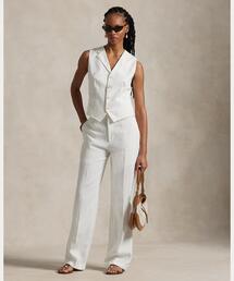 リネン リラックス ストレート パンツ