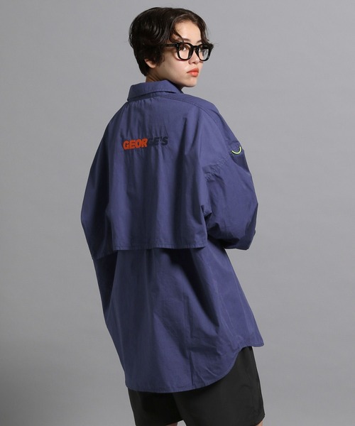 GEORGE'S（ジョージズ）の「フィッシングシャツ（シャツ/ブラウス・メンズ・ホワイト/ブラック/ライトパープル・MEDIUM/LARGE）」の3枚目の写真