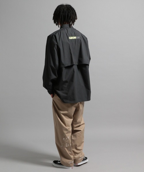 GEORGE'S（ジョージズ）の「フィッシングシャツ（シャツ/ブラウス・メンズ・ホワイト/ブラック/ライトパープル・MEDIUM/LARGE）」の11枚目の写真