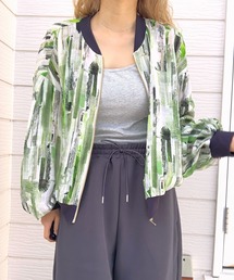 Q | ニュアンスカラーブルゾン(ブルゾン)