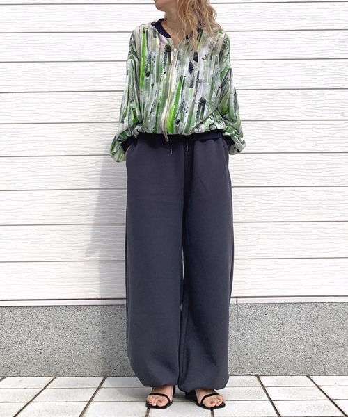 Q（キュー）の「ニュアンスカラーブルゾン（ブルゾン・レディース・グリーン系その他/ベージュ系その他・MEDIUM）」の6枚目の写真