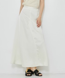 STUDIOUS | 【STUDIOUS/ステュディオス】Stretch Satin Skirt/ストレッチサテンスカート/フレアスカート/ウォッシャブル/セットアップ対応可(スカート)