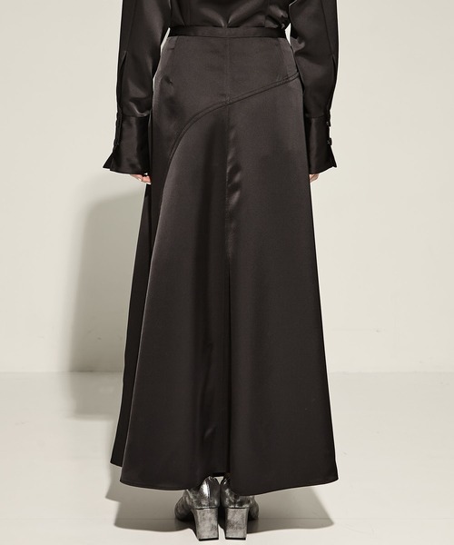 セール】【STUDIOUS/ステュディオス】Stretch Satin Skirt