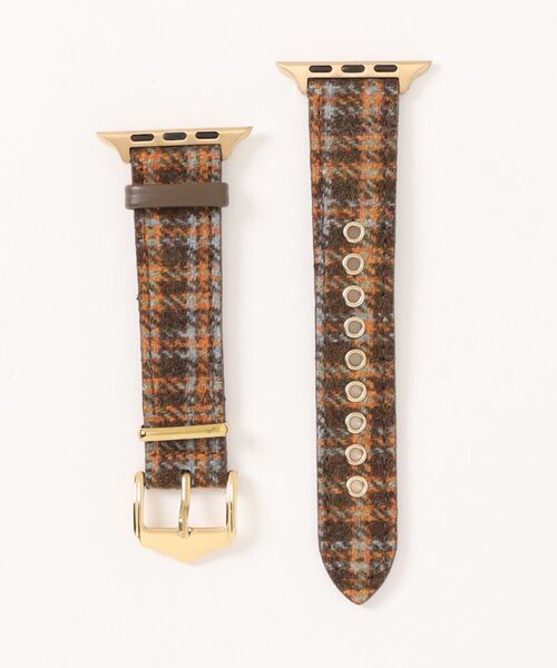 CERCA(チェルカ)の「LUON / Apple Watch Band / ツイード チェック アップルウォッチ バンド(デジタル腕時計・レディース・レッド/ブルー/ブラウン系2/ブラウン系1/グリーン/ピンク/ブラウン系3/ライトピンク・B/A)」の3枚目の写真