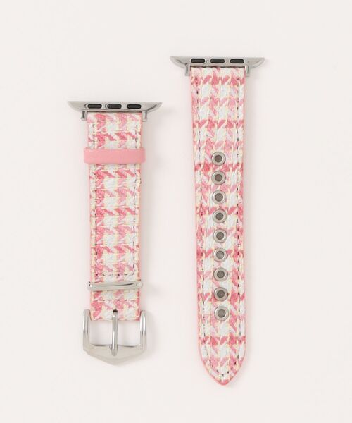 CERCA(チェルカ)の「LUON / Apple Watch Band / ツイード チェック アップルウォッチ バンド(デジタル腕時計・レディース・レッド/ブルー/ブラウン系2/ブラウン系1/グリーン/ピンク/ブラウン系3/ライトピンク・B/A)」の7枚目の写真