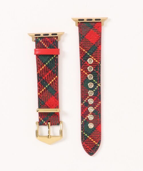 CERCA(チェルカ)の「LUON / Apple Watch Band / ツイード チェック アップルウォッチ バンド(デジタル腕時計・レディース・レッド/ブルー/ブラウン系2/ブラウン系1/グリーン/ピンク/ブラウン系3/ライトピンク・B/A)」の8枚目の写真