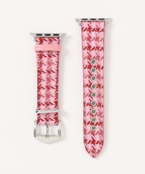 CERCA(チェルカ)の「LUON / Apple Watch Band / ツイード チェック アップルウォッチ バンド(デジタル腕時計・レディース・レッド/ブルー/ブラウン系2/ブラウン系1/グリーン/ピンク/ブラウン系3/ライトピンク・B/A)」の6枚目の写真