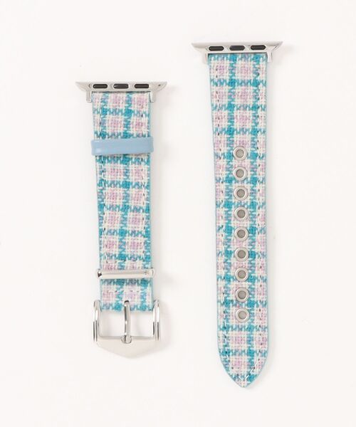 CERCA(チェルカ)の「LUON / Apple Watch Band / ツイード チェック アップルウォッチ バンド(デジタル腕時計・レディース・レッド/ブルー/ブラウン系2/ブラウン系1/グリーン/ピンク/ブラウン系3/ライトピンク・B/A)」の5枚目の写真