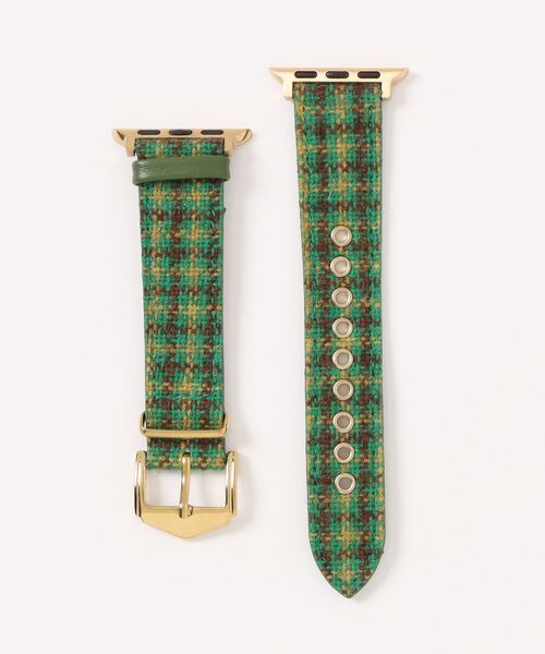 CERCA(チェルカ)の「LUON / Apple Watch Band / ツイード チェック アップルウォッチ バンド(デジタル腕時計・レディース・レッド/ブルー/ブラウン系2/ブラウン系1/グリーン/ピンク/ブラウン系3/ライトピンク・B/A)」の4枚目の写真