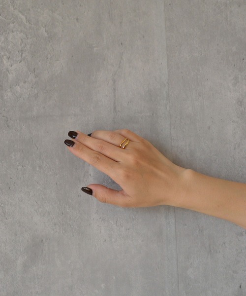 BROTHERHOOD（ブラザーフッド）の「【earyear】Twin Line Open design peti Volume Ring（リング・レディース・シルバー/ゴールド・SMALL/MEDIUM/LARGE）」の12枚目の写真