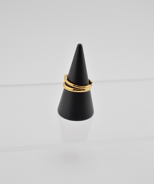 BROTHERHOOD（ブラザーフッド）の「【earyear】Twin Line Open design peti Volume Ring（リング・レディース・シルバー/ゴールド・SMALL/MEDIUM/LARGE）」の14枚目の写真