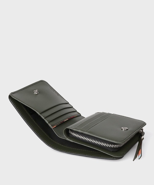 【Paul Smith】スワールプラー 2つ折り財布 スムースレザー ロゴ スワールプラー 2つ折り財布 / 555407 W792（財布）｜Paul Smith
