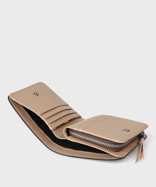 【Paul Smith】スワールプラー 2つ折り財布 スムースレザー ロゴ スワールプラー 2つ折り財布 / 555407 W792(財布)|Paul Smith