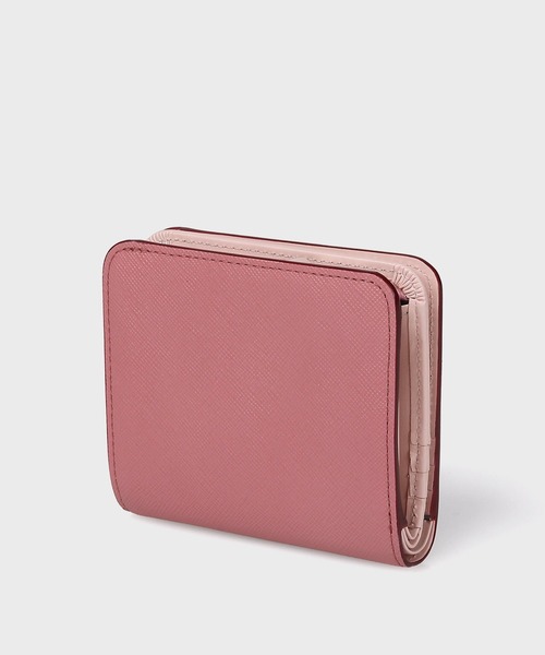 Paul Smith(ポールスミス)の「スワールプラー 2つ折り財布 / 555407 W792(財布・レディース・グレイッシュベージュ/ブラック/ピンク・FREE)」の11枚目の写真