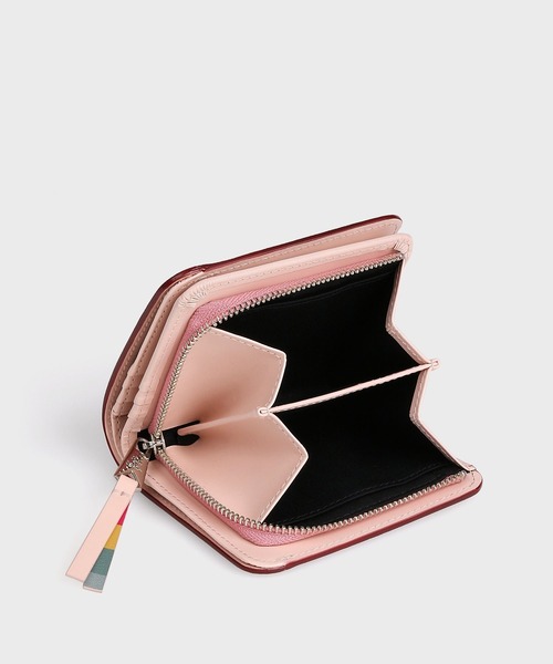 Paul Smith(ポールスミス)の「スワールプラー 2つ折り財布 / 555407 W792(財布・レディース・グレイッシュベージュ/ブラック/ピンク・FREE)」の12枚目の写真
