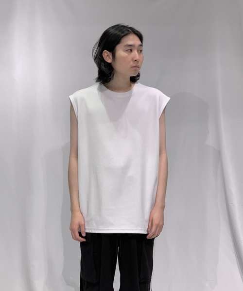 Toironier（トワロニエ）の「Toironier/トワロニエ/Sleeveless-T（タンクトップ・メンズ・ブラック/ホワイト・1/2）」の2枚目の写真