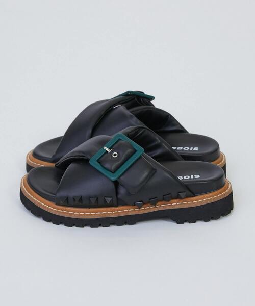 FRAPBOIS（フラボア）の「クロスサンダル（サンダル・レディース・ブラック・1/2/3/0）」の2枚目の写真