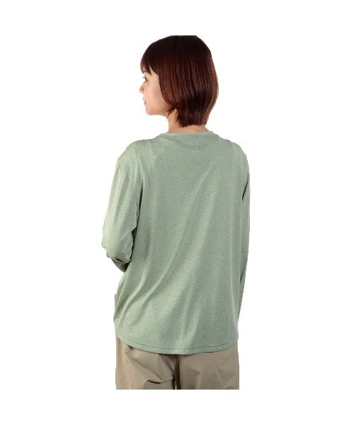 Foxfire(フォックスファイヤー)の「SCメランジスナップカーディ(Tシャツ/カットソー・レディース・ライトグリーン/アイボリー/ネイビー・S/M/L)」の6枚目の写真