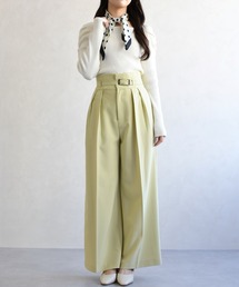 31 Sons de mode | 2026SS新色 ベルト付きカラーワイドパンツ(その他パンツ)