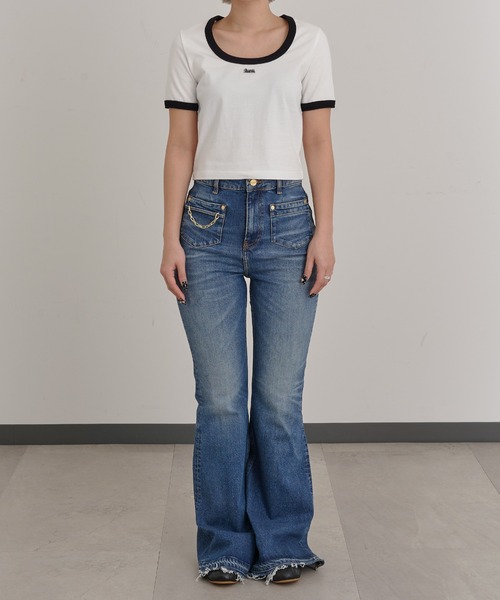 セール】リンガーTシャツ FMN-25SS-CS-002（Tシャツ/カットソー