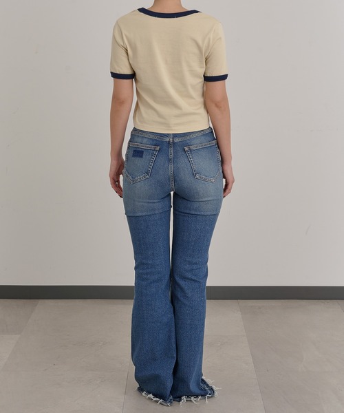 tシャツ リンガーTシャツ FMN-25SS-CS-002 レディース セール】リンガーTシャツ FMN-25SS-CS-002（Tシャツ/カットソー