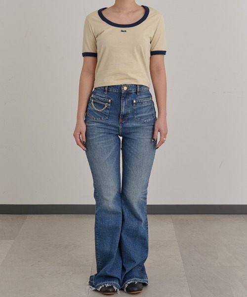 tシャツ リンガーTシャツ FMN-25SS-CS-002 レディース セール】リンガーTシャツ FMN-25SS-CS-002（Tシャツ/カットソー