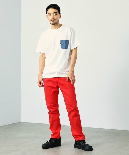 EDWIN(エドウィン)の「EDWIN エドウィン デニムポケット Tシャツ 半袖(Tシャツ/カットソー・メンズ・ホワイト/グレー/ブラック・MEDIUM/LARGE/X-LARGE)」の9枚目の写真