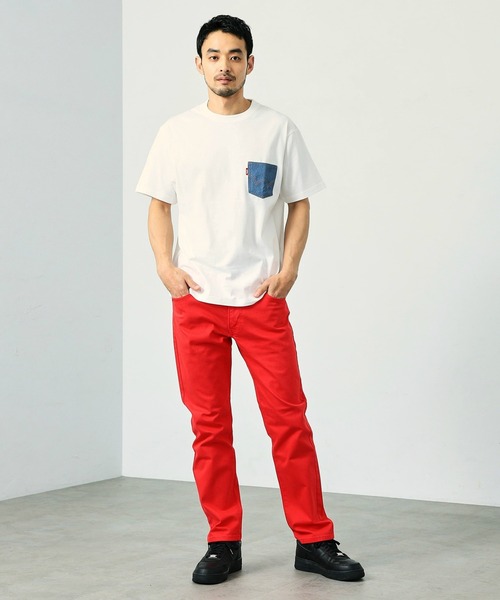 EDWIN(エドウィン)の「EDWIN エドウィン デニムポケット Tシャツ 半袖(Tシャツ/カットソー・メンズ・ホワイト/グレー/ブラック・MEDIUM/LARGE/X-LARGE)」の10枚目の写真