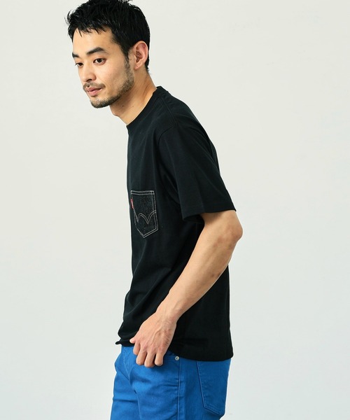 EDWIN(エドウィン)の「EDWIN エドウィン デニムポケット Tシャツ 半袖(Tシャツ/カットソー・メンズ・ホワイト/グレー/ブラック・MEDIUM/LARGE/X-LARGE)」の13枚目の写真