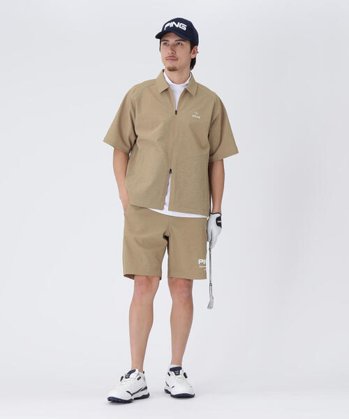 【PING APPAREL】全方向ストレッチリップストップフルジップ中綿　新品 PING APPAREL】全方向ストレッチリップストップ 2WAYスニード