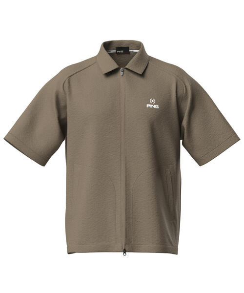 【PING APPAREL】全方向ストレッチリップストップフルジップ中綿　新品 PING APPAREL】ストレッチクロスハーフジップブルゾン ＜AddElm