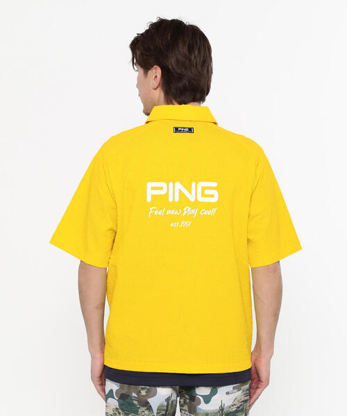 セール】【PING APPAREL】全方向ストレッチサッカー半袖