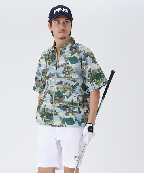 セール】【PING APPAREL】全方向ストレッチサッカー半袖