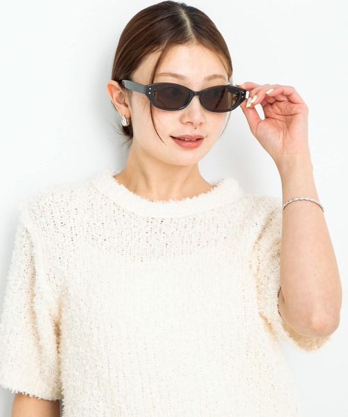 URBAN RESEARCH Sonny Label（アーバンリサーチサニーレーベル）の「FEEL LIFE キャットアイサングラス（メガネ・レディース・ブラウン/ブラック・ONE）」の2枚目の写真