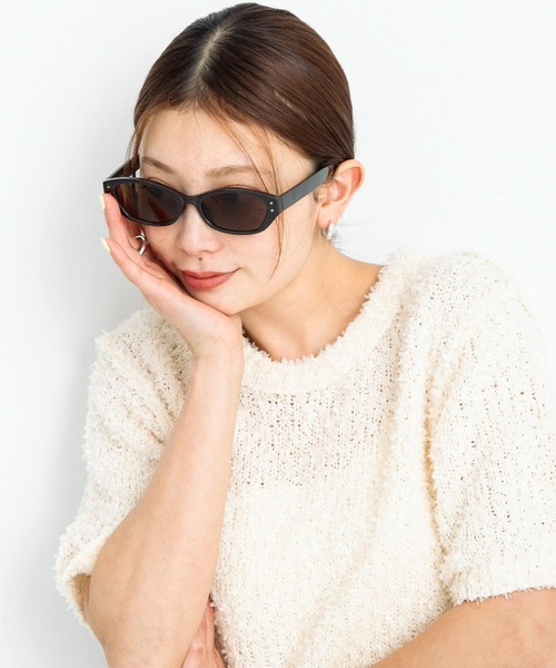 URBAN RESEARCH Sonny Label（アーバンリサーチサニーレーベル）の「FEEL LIFE キャットアイサングラス（メガネ・レディース・ブラウン/ブラック・ONE）」の9枚目の写真