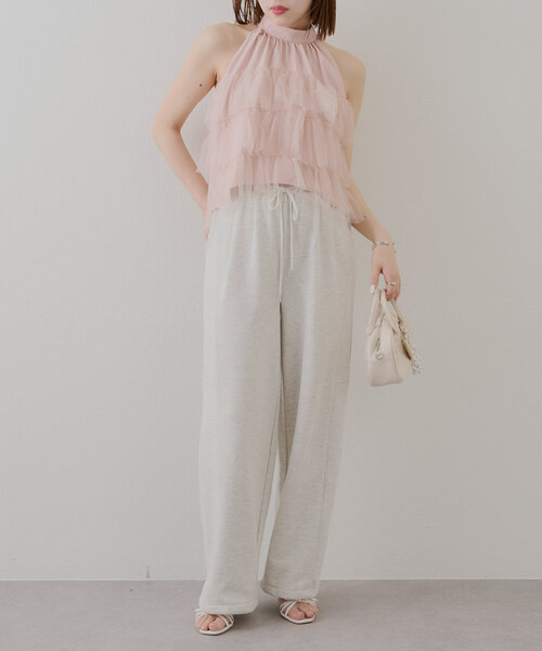 Chico（チコ）の「チュールティアードアメスリブラウス（シャツ/ブラウス・レディース・ホワイト/ピンク/ブルー・FREE）」の14枚目の写真