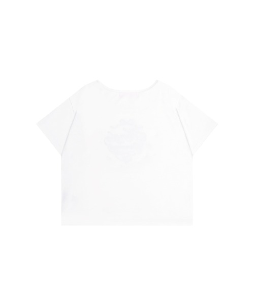 Honey Cinnamon（ハニーシナモン）の「ロゴ刺繍リボンパールTシャツ（Tシャツ/カットソー・レディース・ブラック/ホワイト/ピンク・FREE）」の7枚目の写真