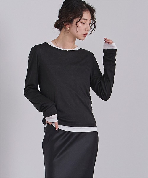 レイヤードトップスセット（Tシャツ/カットソー）｜ur's