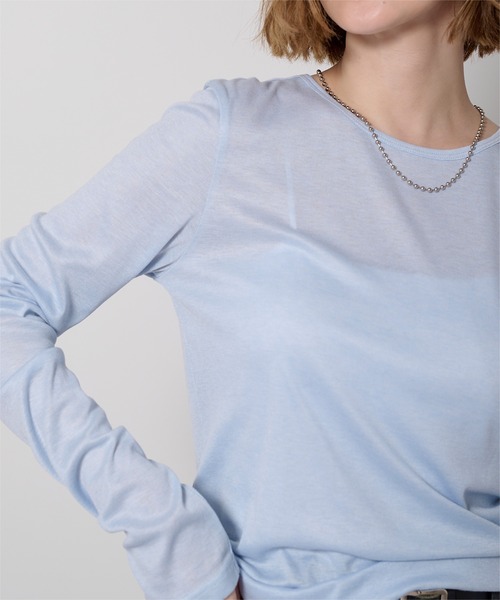 UR'S（ユアーズ）の「レイヤードトップスセット（Tシャツ/カットソー・レディース・グレー系その他/ブラック/イエロー/チャコール/ブラウン/杢グレー・L/M/S）」の13枚目の写真