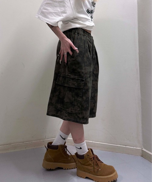 sedacle(セダクル)の「アソート柄ハーフパンツ(デニムパンツ・レディース・グレー系その他/ダークブラウン・MEDIUM/LARGE)」の10枚目の写真
