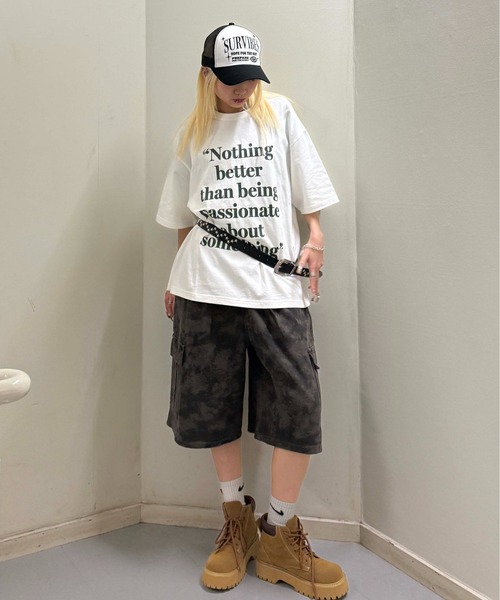 sedacle(セダクル)の「アソート柄ハーフパンツ(デニムパンツ・レディース・グレー系その他/ダークブラウン・MEDIUM/LARGE)」の12枚目の写真