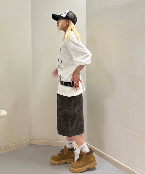 sedacle(セダクル)の「アソート柄ハーフパンツ(デニムパンツ・レディース・グレー系その他/ダークブラウン・MEDIUM/LARGE)」の13枚目の写真