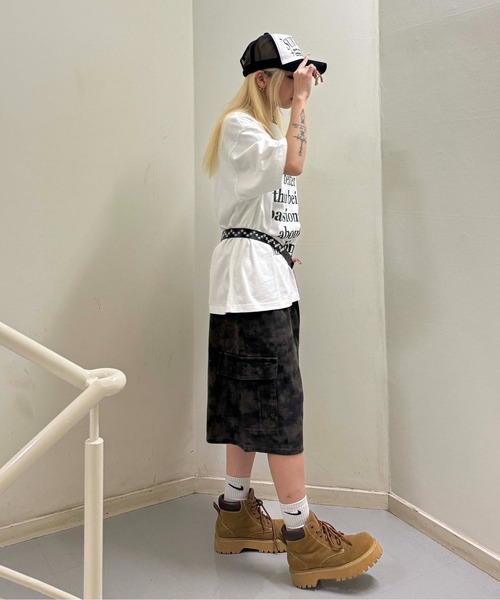 sedacle(セダクル)の「アソート柄ハーフパンツ(デニムパンツ・レディース・グレー系その他/ダークブラウン・MEDIUM/LARGE)」の14枚目の写真