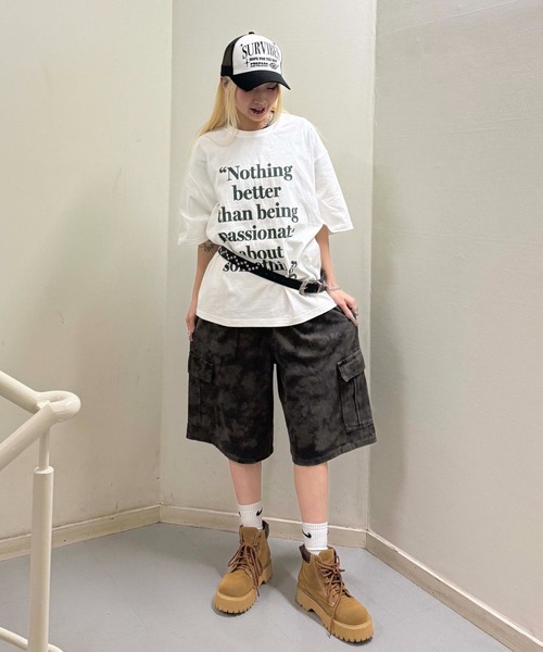 sedacle(セダクル)の「アソート柄ハーフパンツ(デニムパンツ・レディース・グレー系その他/ダークブラウン・MEDIUM/LARGE)」の15枚目の写真