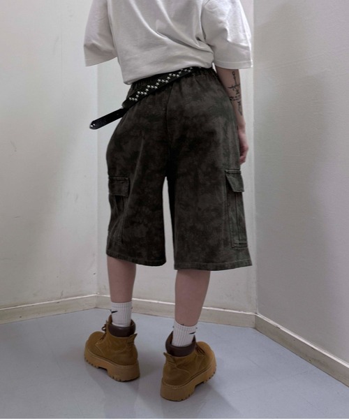 sedacle(セダクル)の「アソート柄ハーフパンツ(デニムパンツ・レディース・グレー系その他/ダークブラウン・MEDIUM/LARGE)」の11枚目の写真