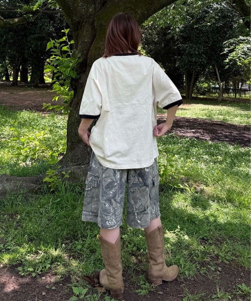 sedacle(セダクル)の「アソート柄ハーフパンツ(デニムパンツ・レディース・グレー系その他/ダークブラウン・MEDIUM/LARGE)」の8枚目の写真