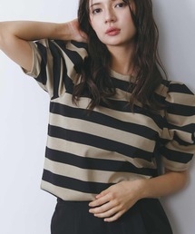 PICCIN（ピッチン）の「袖ギャザーカットソー（Tシャツ/カットソー）」