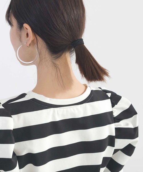 PICCIN(ピッチン)の「袖ギャザーカットソー(Tシャツ/カットソー・レディース・ブラック/オフホワイト/ホワイト系その他/アイボリー/モカ・M)」の15枚目の写真