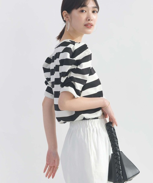 PICCIN(ピッチン)の「袖ギャザーカットソー(Tシャツ/カットソー・レディース・ブラック/オフホワイト/ホワイト系その他/アイボリー/モカ・M)」の11枚目の写真